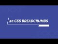 20 CSS Breadcrumbs