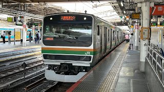 上野東京ラインE231系1000番台横コツK-31編成　上野駅発車