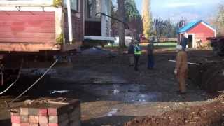 Moving the Worthington House in Quilcene, WA