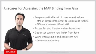 MAF: 30. Accessing Bindings from Java in Oracle MAF