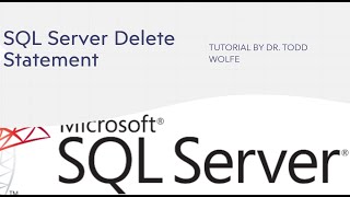 SQL Server Tutorial: How to remove data from a database using the delete command.
