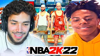 Adin & iShowSpeed Team up in the NBA 2K22 Park... *FUNNY*
