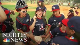 Meet the Nation’s First Travel Girls Baseball Team | NBC Nightly News