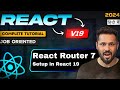 React Router tutorial in Hindi #2 Setup with React js 19