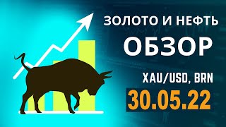 Обзор золота и нефти, XAU/USD, BRN, 30.05.22