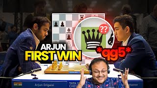 Persistent Arjun Erigaisi scores his first win at the Tata Steel Masters | Arjun vs Abdusattorov