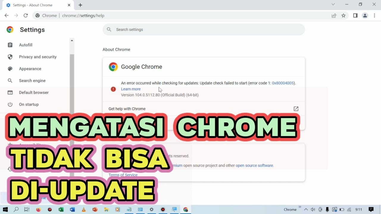 Tutorial Mengatasi Google Chrome Tidak Bisa Di Update Di Laptop / PC ...