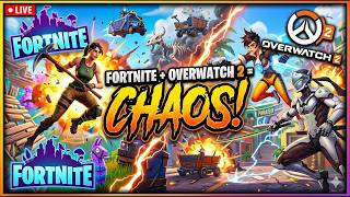 FORTNIGHTXOVERWATCH UPDATE NEW CRAZY TRACER PISTOLS??? AND MECRY STAFF??