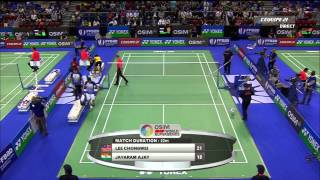 8ème de finale SH : Chong Wei LEE vs Ajay JAYARAM (Yonex French Open 2013)