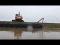 maintenance dredging on the river parrett wm plant hire