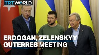Erdogan, Zelenskyy, Guterres meet in Lviv