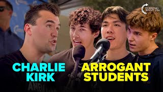 Charlie Kirk SHUTS DOWN 3 Arrogant College Students 👀🔥| Best Debates Compilation