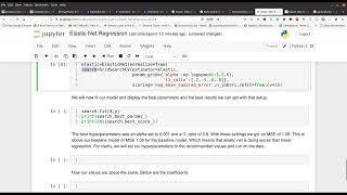 Elastic Net Regression with Python