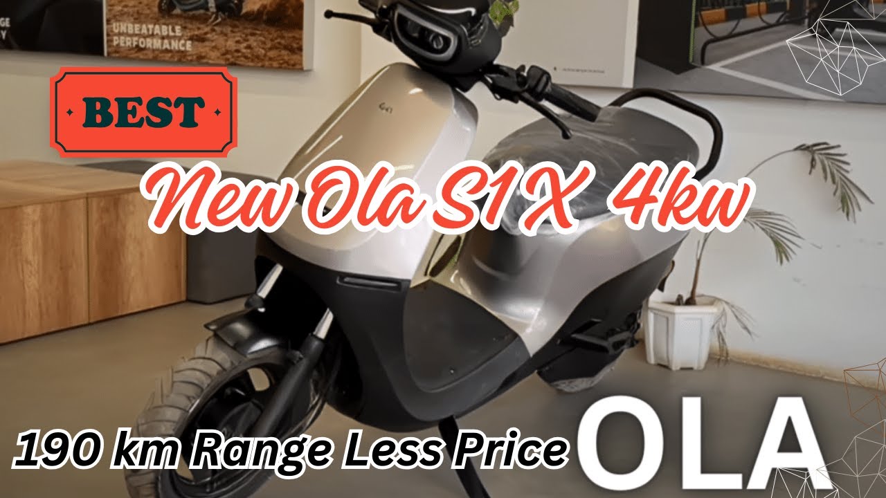 OLA S1 X 4KW | OLA S1 X | OLA S1 X NEW ELECTRIC SCOOTER REVIEW PRICE ...