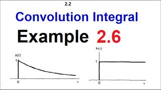 CT Convolution || Infinite Series || Example 2.6 || SS 2.2 (2) (Oppenheim)