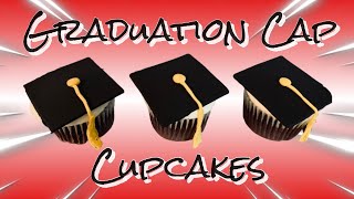 GRADUATION CUPCAKES | How To Make Graduation Cap Cupcakes