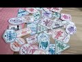 passport and visa stamp stickers