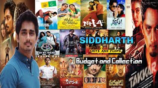 ACTOR Sidharth hits and flops all telugu movies list with Budget and Collection//Box office report//