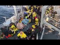 ferry on fire italian police rescue passengers in ionian sea afp