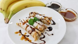 Banana Spring Rolls ปอเปี๊ยะกล้วย - Episode 57