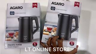 AGARO Elegant Electric Kettle, 1.8 Ltr, Black