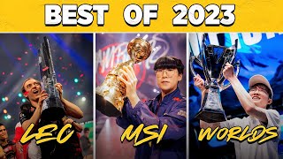TOP 100 BEST LEAGUE OF LEGENDS MOMENTS OF 2023!
