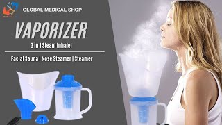 MCP Facial Sauna, Vaporiser And Nose Steamer 3 In 1 Steam Inhaler | Features | H