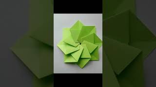 Простой цветок из бумаги. Поделки оригами для начинающих