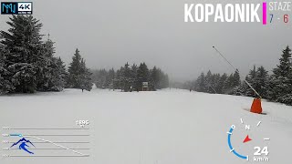 KOPAONIK  2025 ❄️ Karaman Greben - Duboka 6a (Staze 7 i 6a) 🇷🇸