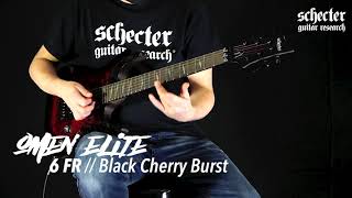 Schecter Omen Elite-6 FR // 6 String Floyd Rose Guitar in Black Cherry Burst