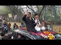 amjed ullah khan mbt along with amanat ullah khan at road show in okhla new delhi