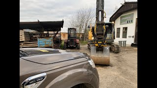 Volvo ECR 145 DL + Engcon | Gappa s.r.o. | foto z montáže staršej hlavice a kalibrácia systému