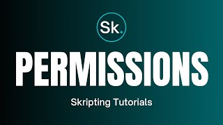 Command Permissions | Skripting Tutorials