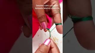 1 Minute saree kuchu small beads Bridalsareekuchu  For bigginers #sareekuchu #shortsvideo #shorts