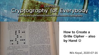 How to Create a Grille Cipher – also by Hand :-)