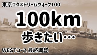 【東京エクストリームウォーク100】100km歩きたい…