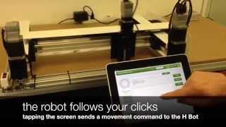 H-Bot Pick and Place Gantry with iPad Control Demonstration