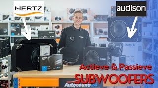 Compacte en Krachtige Auto Subwoofers - Audison APBX \u0026 Hertz MPS - Actief \u0026 Passief - AutoSound24