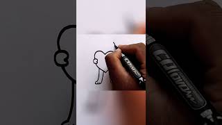 কিভাবে হৃদয় থেকে একটি ভালুক আঁকা. How To Draw A Bear From heart