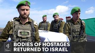 Hamas releases bodies of four Israeli hostages