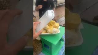 Durian fruit ធុរេនកំពតឆ្ងាញ់