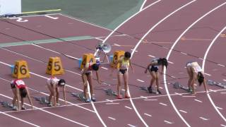 20160730岡山インターハイ女子100ｍ予選8組