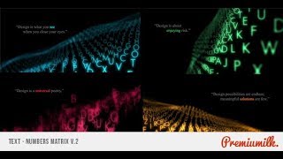 TEXT MATRIX ► AFTER EFFECTS TEMPLATES