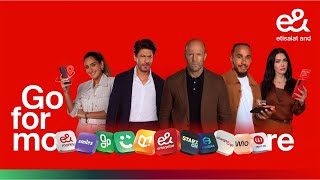 etisalat x Jason Statham x Shah Rukh Khan x Megan Fox x Lewis Hamilton x Amina Khalil