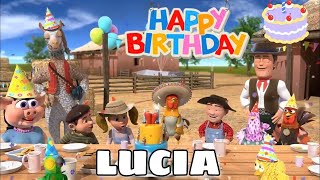 Canción Feliz cumpleaños para  LUCIA de la GRANJA DE ZENON