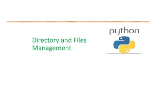 Basic Python 41: Python Directory and Files Management