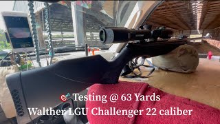 🎯Accuracy Testing @ 63 Yards and Review! Walther LGV Challenger 22 caliber #waltherlgv #walther