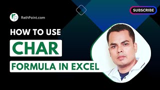 How to use CHAR Formula in Excel