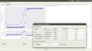 Fit a single-site binding model to ITC data using pytc