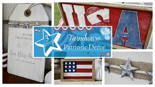 3 EASY Farmhouse Patriotic DIY's | BUDGET Friendly 4th of July Decor